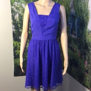 MAC+JAC : sleeveless blue party dress, size M